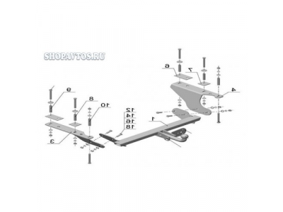 Фаркоп на Subaru Forester SUV 2008-2013гг. от AvtoS Фаркоп на Subaru Forester SUV 2008-2013гг.