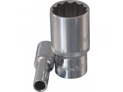 Головка торцевая 12 гранная глубокая 1/2"DR 8мм., Ombra 112208 от OMBRA Головка торцевая 12 гранная глубокая 1/2"DR 8мм., Ombra 112208