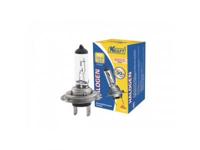 Автолампа H7 +30% 12v 55w (PX26d) от KRAFT Автолампа H7 +30% 12v 55w (PX26d)